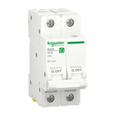 Автоматичний вимикач Schneider 6кА C 2p 50А Resi9 ( R9F12250 )