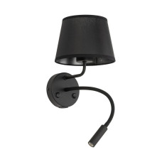 Бра, настінний світильник TK Lighting 10203 Maja E27+G9 1+1x15W+8W IP20 чорний