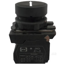 Кнопка Promfactor FP5-AA3351 1NO «біла стрілка вгору» чорна (FP5-AA3351)