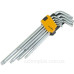 Комплект подовжених ключів Tolsen (20057) Torx Т10-Т50 (9шт)