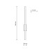 Бра, настінний світильник TK Lighting 11402 Flash LED 1x12W 3000K 500Lm IP20 сірий