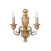 Бра, настінний світильник Ideal Lux 20846 Firenze E14 2x40W IP20 золотий