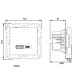 Розетка Schneider Sedna Design ​чорна USB type A+C 21Вт ( SDD114405 )