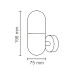 Вуличний світильник Goldlux 314147 Horten E27 1x10W IP44 чорний