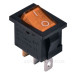 Перемикач TNSy KCD1-2-101N Y/B з підсвічуванням жовтий (TNSy5500690)