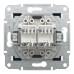 Розетка Schneider Asfora антрацит комп'ютерна RJ45 Cat.6 2-на ( EPH4800171 )