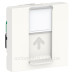 Одинарна комп'ютерна розетка Schneider Electric NU341318 RJ45 cat.5e STP із полем для напису 2М (біла)