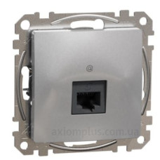 Комп'ютерна розетка Schneider Electric Sedna Design & Elements RJ45 кат. 5е UTP алюміній SDD113451