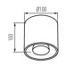 Точковий світильник Downlight Kanlux Algo GU10 CO-W (27035) білий