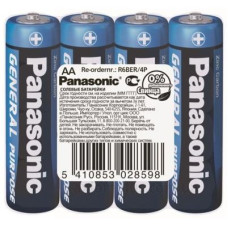 Батарейка Panasonic General Purpose R6 TRAY 4 Zink-carbon R6BER/4P (4 шт)