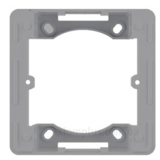 Адаптер Hager WL5812 Lumina-Intense 1Х з/в (сріблястий) Адаптер Hager WL5812 Lumina-Intense 1Х з/в (сріблястий)