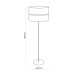 Торшер TK Lighting 5465 Hilton E27 1x15W IP20 золотий