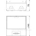 Розетковий люк OBO Bettermann (7368290) UDHOME ONE 1x розетка 250В 16A для покриття 15мм, (h=75...105мм) 140x140x75мм