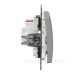 Двоклавішний вимикач Schneider Electric Sedna Design & Elements з підсвіткою алюміній SDD113105L