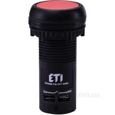 Моноблочна втоплена кнопка ETI 004771470 ECF-11-R (1NO+1NC червона) Моноблочна втоплена кнопка ETI 004771470 ECF-11-R (1NO+1NC червона)