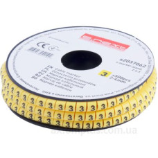 Кабельний маркер E.Next e.marker.stand.2.4.3 2-4 кв.мм 3 500шт (s2037062) Кабельний маркер E.Next e.marker.stand.2.4.3 2-4 кв.мм 3 500шт (s2037062)