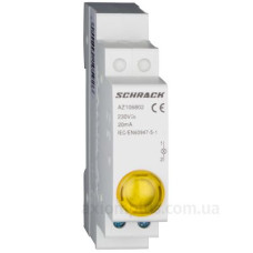 Жовтий модульний LED індикатор Schrack AZ106802 230В AC Жовтий модульний LED індикатор Schrack AZ106802 230В AC
