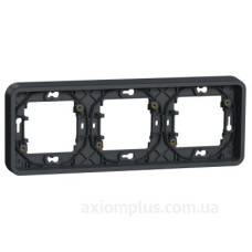 Горизонтальна 3-постова рамка Schneider Electric MUR34109 IP55 (чорний)