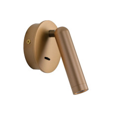 Бра, настінний світильник Italux WL-64834-1-GD Carda LED 1x2.5W 3000K 164Lm IP20 золотий