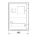 Шафа під лічильник e.plbox.400.500.175.3f.6m.blank E.Next Шафа під лічильник e.plbox.400.500.175.3f.6m.blank E.Next