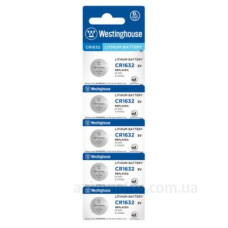 Літієва батарейка Westinghouse CR1632-BP5 Lithium таблетка CR1632 5шт у блістері