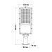 Світильник вуличний VIOLUX CONCORD 30W 3900Lm 5000K ( 430322 )