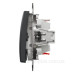 Двоклавішний перемикач Schneider Electric Sedna Design & Elements чорний SDD114108