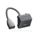 Кутова HDMI розетка OBO Bettermann modul 45 з кабелем підключення чорно-сіра (6104841)