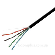 Мережевий кабель GEAR CAT.5E UTP CCA 4Px2x0.51 PVC+PE Outdoor з проволкою (305 м.)