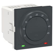 Кімнатний термостат Schneider Electric NU350154 із вбудованим датчиком 8А (антрацит)