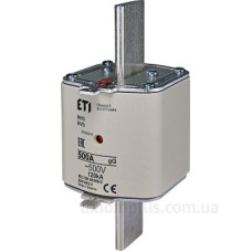 Запобіжник ETI 004186231 NH-3/gG 500A 500V KOMBI Запобіжник ETI 004186231 NH-3/gG 500A 500V KOMBI