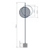 Торшер babich.studio Mid F LED 1x17W 3000K/4000K 1900Lm IP20 чорний
