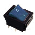 Перемикач TNSy KCD2-201N BL/B з підсвічуванням синій (TNSy5500773)