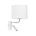 Бра, настінний світильник TK Lighting 4236 Richi E27+G9 1+1x15W+8W IP20 білий