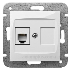 Телефонна розетка RJ11 Elektro-Plast Carla 1750-10 (білий)