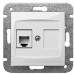 Телефонна розетка RJ11 Elektro-Plast Carla 1750-10 (білий)
