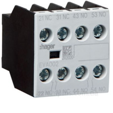 Додатковий контакт Hager EVA002 2НВ+2НЗ для EV007-10…EV038-10 EVN022…EVN045 EVL014…EVL027
