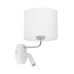 Бра, настінний світильник TK Lighting 4236 Richi E27+G9 1+1x15W+8W IP20 білий