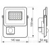 LED прожектор Videx F2e 20Вт 5000K (VL-F2e205W-S) з датчиком руху та освітленості LED прожектор Videx F2e 20Вт 5000K (VL-F2e205W-S) з датчиком руху та освітленості