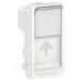 Центральна плата Schneider Electric NU946018 від розетки RJ45 Keystone/Systimax 1М (біла)