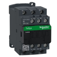 Контактор Schneider Electric LC1D12BL 3Р 12A НО+НЗ 24В DC (2,4Вт розширений)