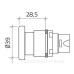 Кнопка-грибок Ø40 New Elfin 020PTAFRW