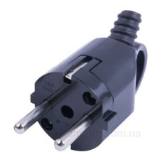 Кутова вилка E.Next e.plug.angle.006.16 16А із заземленням чорна (s9100047) Кутова вилка E.Next e.plug.angle.006.16 16А із заземленням чорна (s9100047)