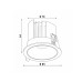 Точковий світильник Kloodi KD-RORRY85 12W CCT WH LED 3000K/4000K/6000K 960Lm IP20 білий