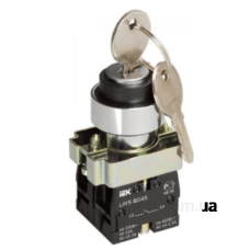 Перемикач IEK LAY5-BG45 на 2 положення з ключем (BSW80-BG-2-K02)