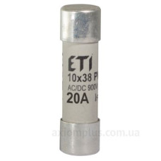 Запобіжник ETI 002625034 CH 10x38 gR-PV 20A 900V (50kA) Запобіжник ETI 002625034 CH 10x38 gR-PV 20A 900V (50kA)