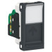 Одинарна комп'ютерна розетка Schneider Electric NU341054 RJ45 cat.5e UTP з полем для напису 1М (антрацит)