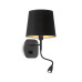 Бра, настінний світильник Ideal Lux 158242 Nordik E14+LED 1+1x40W+1.5W 3000K 100Lm IP20 чорний Бра, настінний світильник Ideal Lux 158242 Nordik E14+LED 1+1x40W+1.5W 3000K 100Lm IP20 чорний