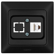 Комп'ютерна розетка NE-AD ARAS 93-124-21-D1 CAT5E чорна