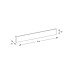 Бра, настінний світильник Zuma Line 250070L-GD Bonny LED 1x20W 3000K 1500Lm IP20 золотий (5907925003572)